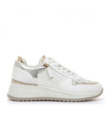 ZAPATILLA CUÑA MARIA MARE 68680 WHITE SILVER