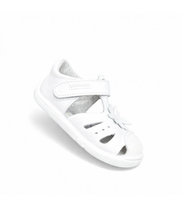 SANDALIA TITANITOS PIEL L500 FLOR BLANCO
