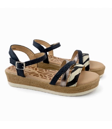 SANDALIA PLATAFORMA MUSTANG 49080 BLACK