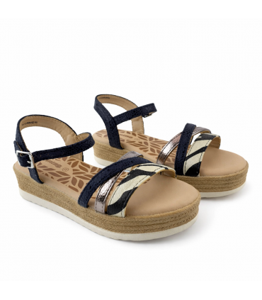SANDALIA PLATAFORMA MUSTANG 49080 BLACK