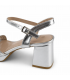 SANDALIA TACON PLATA TIRAS W6932