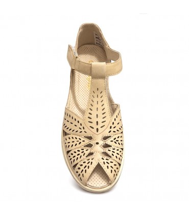 SANDALIA CANGREJERA AMARPIES AMD30030 BEIGE