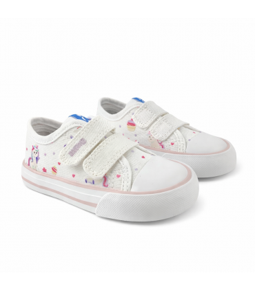 ZAPATILLA LONA MUSTANG RESPETUOSA 49371 WHITE UNICORNIO