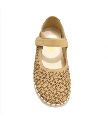 ZAPATILLA CONFORT VELCRO AMARPIES AOG30097 CAMEL