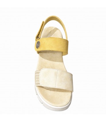 SANDALIA AMARPIES CONFORT ABZ30135 COMBI MOSTAZA
