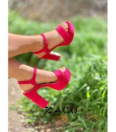 SANDALIA TACON F2075 FUXIA