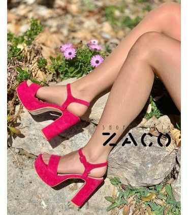 SANDALIA TACON F2075 FUXIA