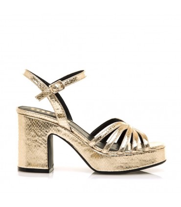 SANDALIA TACON FIESTA MUSTANG 56646 ORO CHAMPAGNE