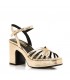 SANDALIA TACON FIESTA MUSTANG 56646 ORO CHAMPAGNE
