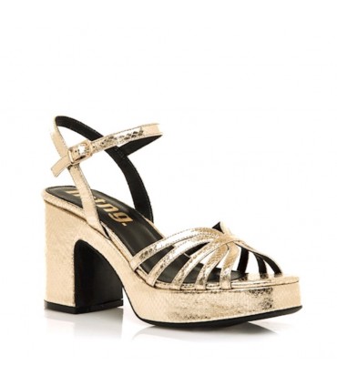SANDALIA TACON FIESTA MUSTANG 56646 ORO CHAMPAGNE