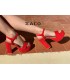 SANDALIA TACON F2075 ROJO