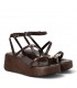 SANDALIA PLATAFORMA PLACA 1112 MOKA