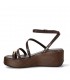 SANDALIA PLATAFORMA PLACA 1112 MOKA