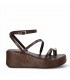 SANDALIA PLATAFORMA PLACA 1112 MOKA