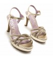 SANDALIA TACON MARIA MARE PEDRERIA 68687 CHAMPAGNE