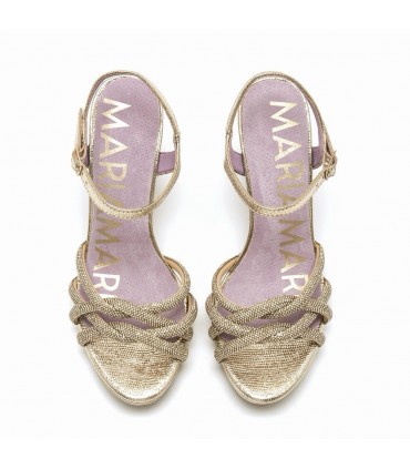 SANDALIA TACON MARIA MARE PEDRERIA 68687 CHAMPAGNE