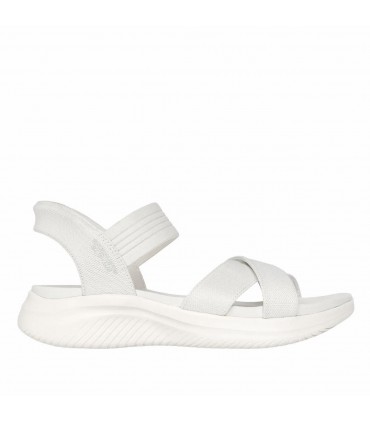SANDALIA SKECHERS SLIP-IN ULTRA FLEX MUJER 119975 BLANCO