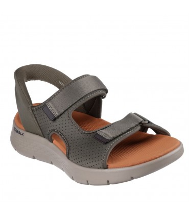 SANDALIA SKECHERS GO WALK FLEX SLIP-INS 229210 OLIVE