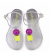 SANDALIA PETIT JOLIE BOLA Y CUADRADO PJ7655 TRASLUCENT