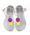 SANDALIA PETIT JOLIE BOLA Y CUADRADO PJ7655 TRASLUCENT