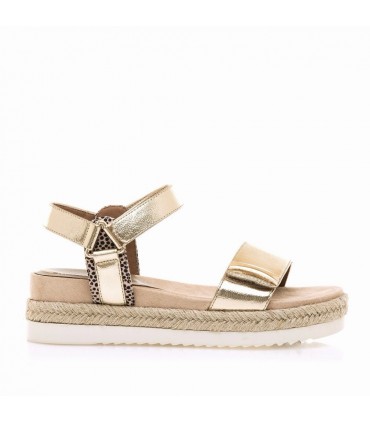 SANDALIA CUÑA MARIA MARE 68744 METAL CHAMPAGNE