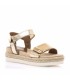 SANDALIA CUÑA MARIA MARE 68744 METAL CHAMPAGNE