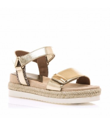 SANDALIA CUÑA MARIA MARE 68744 METAL CHAMPAGNE