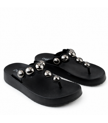 CHANCLA PETIT JOLIE PLATAFORMA PJ7586 BLACK