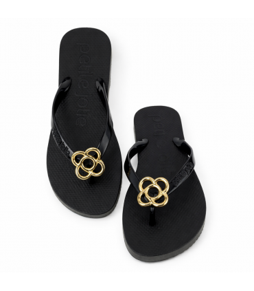 CHANCLA PETIT JOLIE FLOR PJ6979CX BLACK