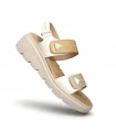 SANDALIA CONFORT AMARPIES PIRAMIDE ABZ30132 COMBI TAUPE