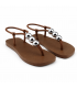 SANDALIA PETIT JOLIE 3 BOLITAS PJ7665CX CHOCOLATE
