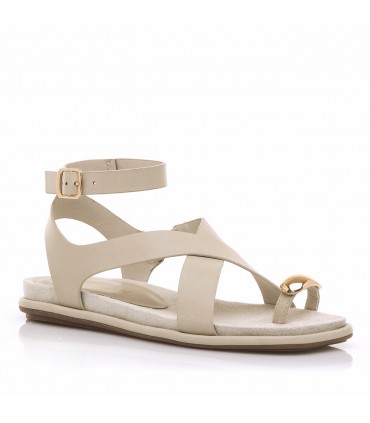 SANDALIA MARIA MARE CRUZADA ANILLO DEDO 68733 CREAM