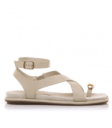 SANDALIA MARIA MARE CRUZADA ANILLO DEDO 68733 CREAM