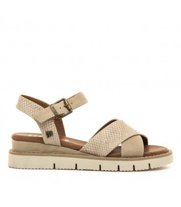 SANDALIA CUÑA MUSTANG CONFORT 55908 TAUPE