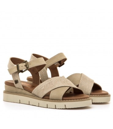 SANDALIA CUÑA MUSTANG CONFORT 55908 TAUPE