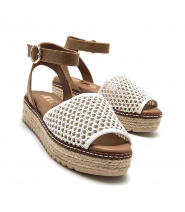 SANDALIA MUSTANG PLATAFORMA 59617 BLANCO