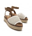 SANDALIA MUSTANG PLATAFORMA 59617 BLANCO