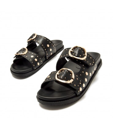 CHANCLA MUSTANG TACHUELAS 55500 PITA BLACK