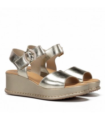 SANDALIA DORKING BY FLUCHOS PIEL WINDY D9649 PLATINO