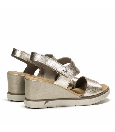 SANDALIA FLUCHOS PIEL F1973 SMASH PLATINO