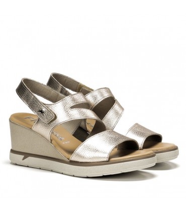 SANDALIA FLUCHOS PIEL F1973 SMASH PLATINO