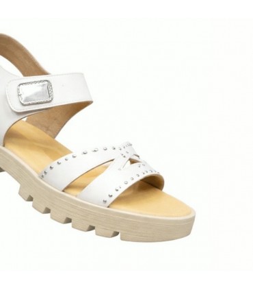 SANDALIA PIEL ANDANINES VAQUETILLA 261486-2 BLANCO