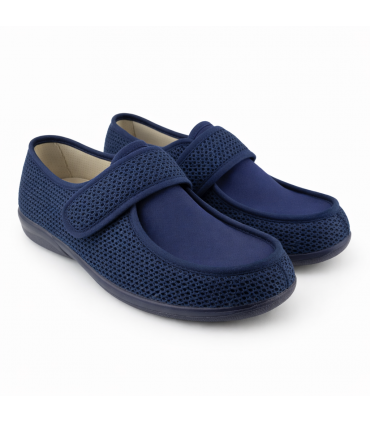 ZAPATILLA DEVALVERDE VELCRO WALABY REJILLA 3166 MARINO