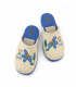 ZAPATILLA CASA DEVALVERDE ZUECO FLOR 1594 AGUAMAR