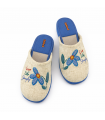ZAPATILLA CASA DEVALVERDE ZUECO FLOR 1594 AGUAMAR