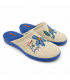 ZAPATILLA CASA DEVALVERDE ZUECO FLOR 1594 AGUAMAR
