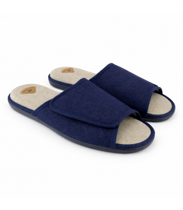 ZAPATILLA CASA DEVALVERDE HOMBRE VELCRO 5005 MARINO