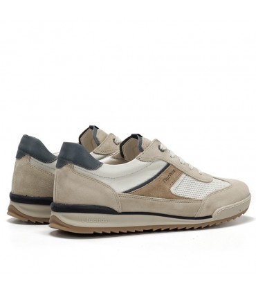 ZAPATILLA FLUCHOS PIEL AFELPADO F2184 CREMA