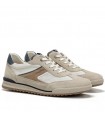 ZAPATILLA FLUCHOS PIEL AFELPADO F2184 CREMA