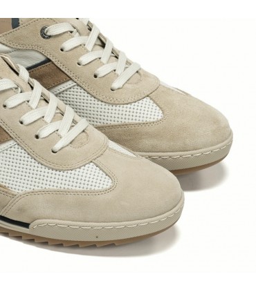 ZAPATILLA FLUCHOS PIEL AFELPADO F2184 CREMA